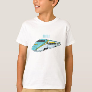Camiseta Ilustracion de personalizado de trenes de alta vel