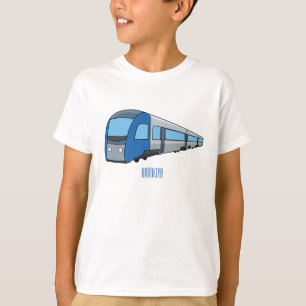 Camiseta Ilustracion de personalizado de trenes eléctricos