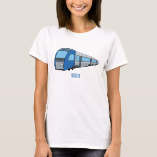 Camiseta Ilustracion de personalizado de trenes eléctricos