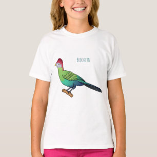Camiseta Ilustracion de personalizado de turaco de crema ro