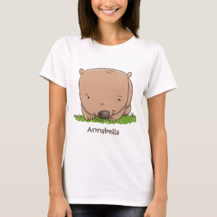 Camiseta Ilustracion de personalizado de wombat para bebé l