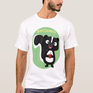 Camiseta Ilustracion de personalizado de zorrillo alegre