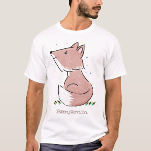 Camiseta Ilustracion de personalizado de zorro bebé