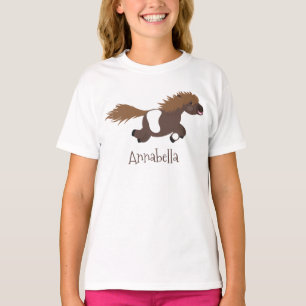 Camiseta Ilustracion de personalizado del pony de Shetland