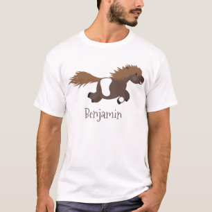 Camiseta Ilustracion de personalizado del pony de Shetland 