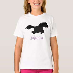 Camiseta Ilustracion de personalizado del pony de Shetland 