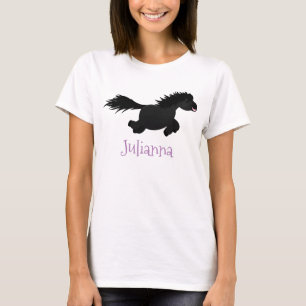 Camiseta Ilustracion de personalizado del pony de Shetland 