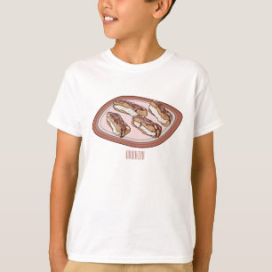Camiseta Ilustracion de personalizado eclair de chocolate