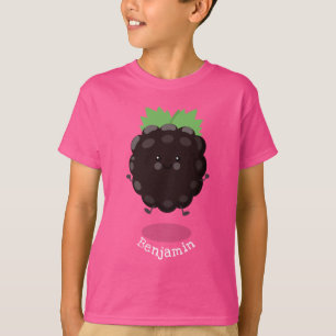 Camiseta Ilustracion de personalizado morado de moras alegr