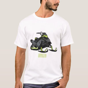 Camiseta Ilustracion de personalizado para motos de nieve