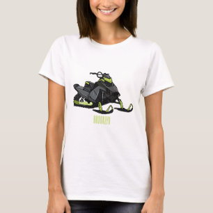 Camiseta Ilustracion de personalizado para motos de nieve