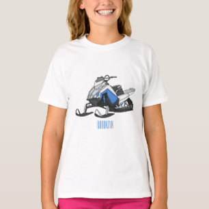 Camiseta Ilustracion de personalizado para motos de nieve