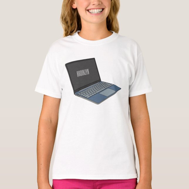 Camiseta Ilustracion de personalizado para portátiles (Anverso)