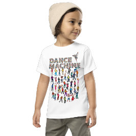 Camiseta Ilustracion de personas coloridas con una máquina