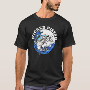 Camiseta Ilustración de pesca de atún albacora Wicked Pissa