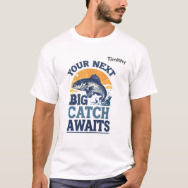 Camiseta Ilustración de pesca de tu próxima gran captura