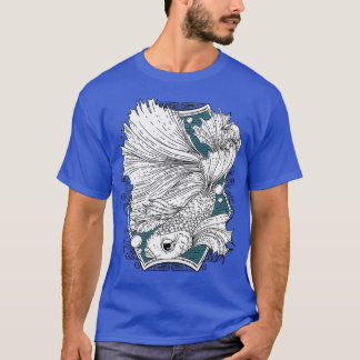 Camiseta Ilustracion de pescado Betta
