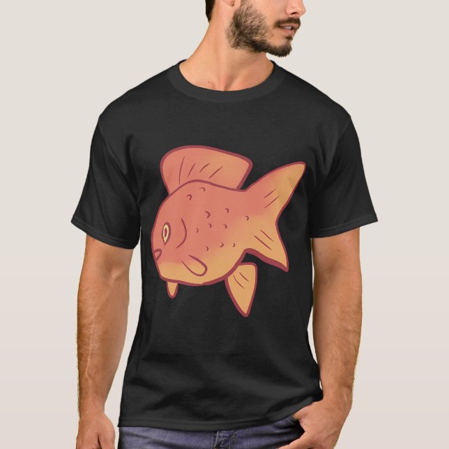 Camiseta Ilustración de pez dorado (Anverso)