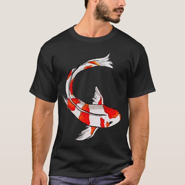 Camiseta Ilustración de pez koi lindo (Anverso)
