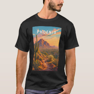 Camiseta Ilustración de Phoenix Arizona Arte de Viaje Vinta