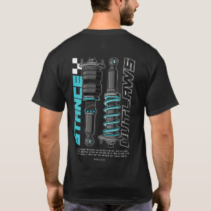 Camiseta Ilustracion de piezas de automóviles Stance