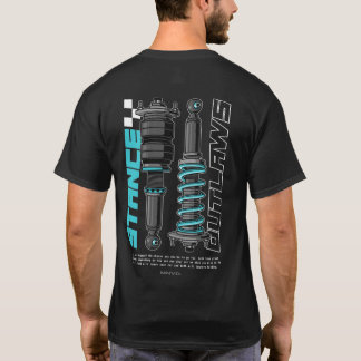 Camiseta Ilustracion de piezas de automóviles Stance