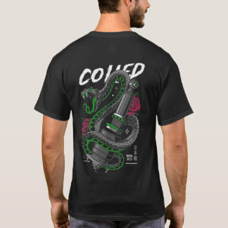 Camiseta Ilustracion de piezas de coches enrollados de serp