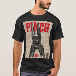 Camiseta Ilustracion de pinzas industriales "Pinch" retro