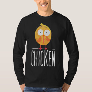 Camiseta Ilustracion de pollo asustado