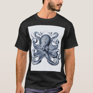 Camiseta Ilustracion de pulpo azul de la Marina por Ernst H