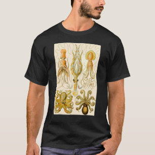 Camiseta Ilustracion de pulpo subacuático vintage