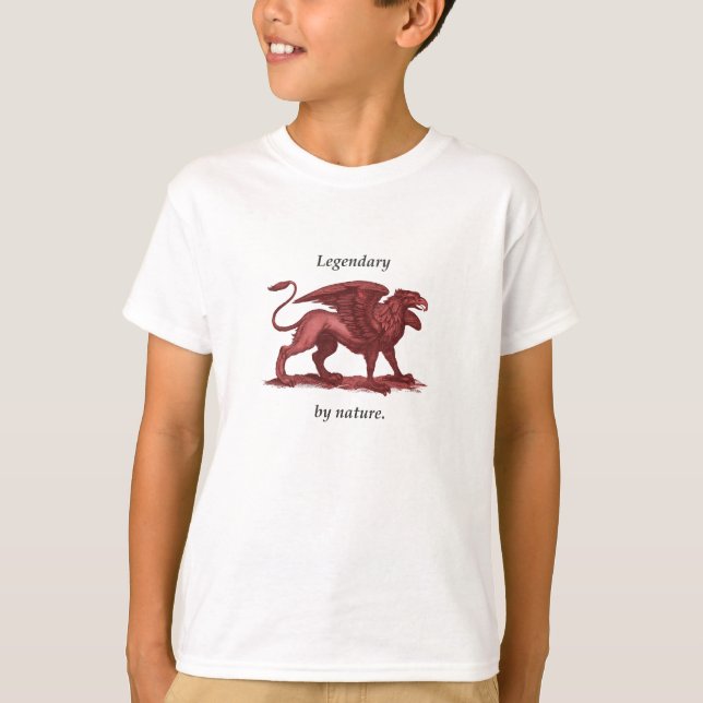 Camiseta ilustracion de rabo, legendario por naturaleza (Anverso)