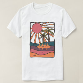 Camiseta Ilustracion de Rafting River
