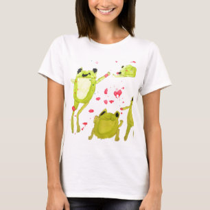 Camiseta Ilustración de rana linda