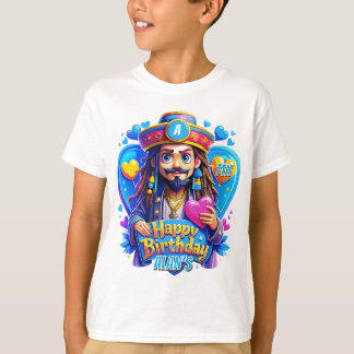Camiseta Ilustracion de regalos de cumpleaños del pirata co