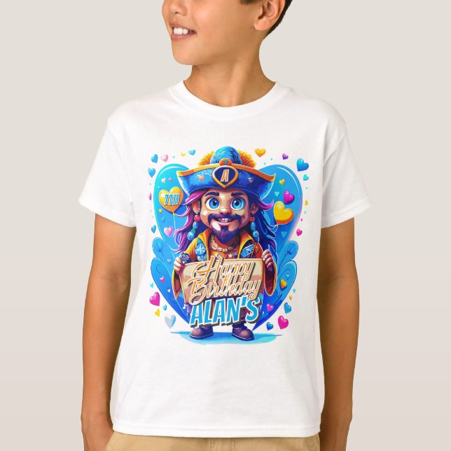 Camiseta Ilustracion de Regalos para Niños de Cumpleaños de (Anverso)