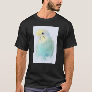 Camiseta Ilustracion de retrato animal Budgie Bird no 14
