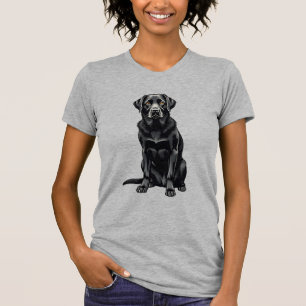 Camiseta Ilustración de retrato de perro Labrador Retriever