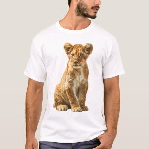 Camiseta Ilustración de retrato realista de cachorro de leó