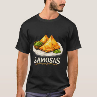 Camiseta Ilustración de Samosas Deliciosas