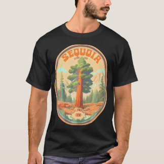 Camiseta Ilustracion de senderismo por el parque nacional S