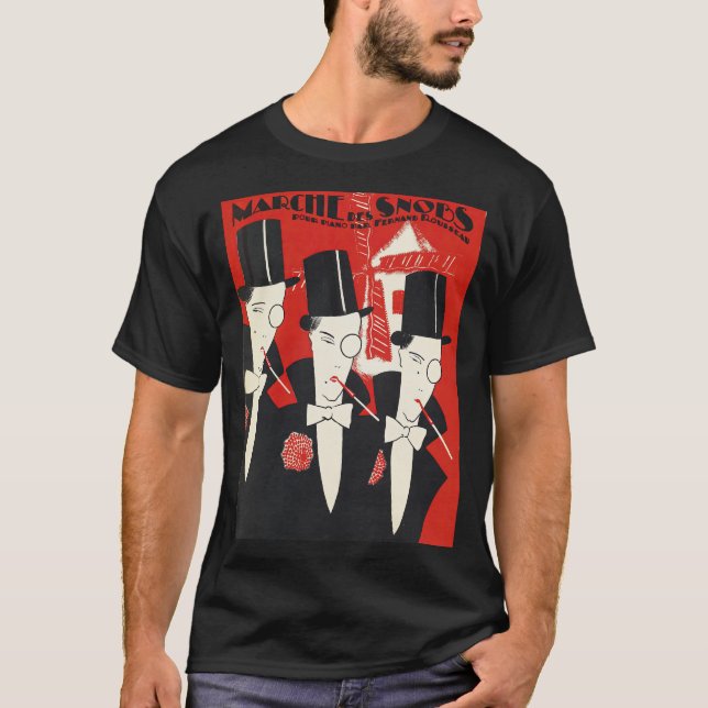 Camiseta Ilustracion de snobs Art Deco (Anverso)