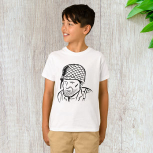Camiseta Ilustración de soldado americano