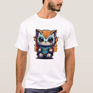 Camiseta Ilustracion de superhéroe animal de bebé mágico