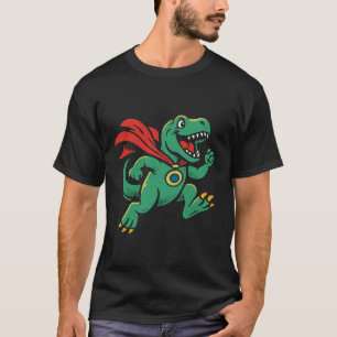 Camiseta Ilustracion de superhéroes dinosaurios Personaliza