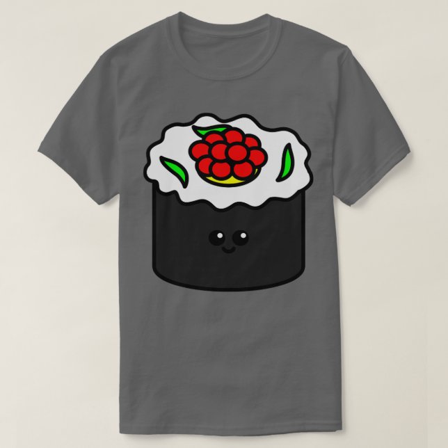 Camiseta Ilustracion de sushi lindo (Diseño del anverso)