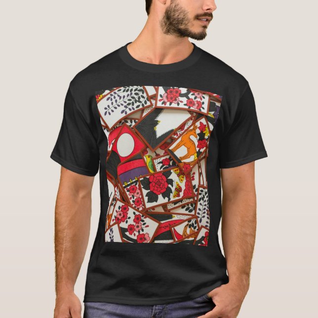 Camiseta Ilustracion de tarjetas de juego japonesas (varias (Anverso)