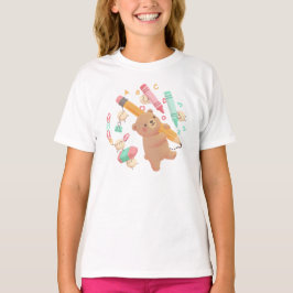 Camiseta Ilustración de Teddy para el regreso a clases
