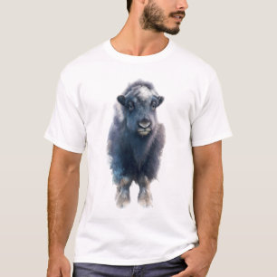 Camiseta Ilustración de ternero de buey almizclero ártico p