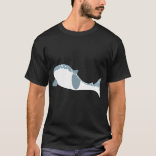 Camiseta Ilustración de tiburón ballena azul — Marino del o